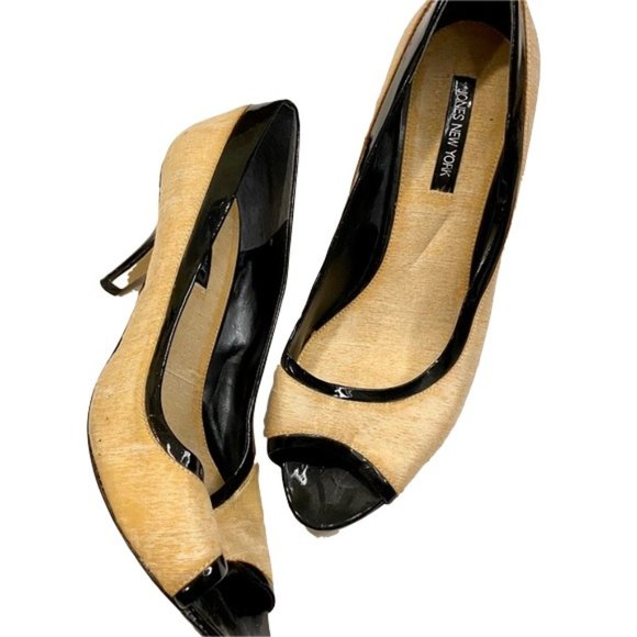 JONES NEW YORK PEEP TOE PUMPS 7M